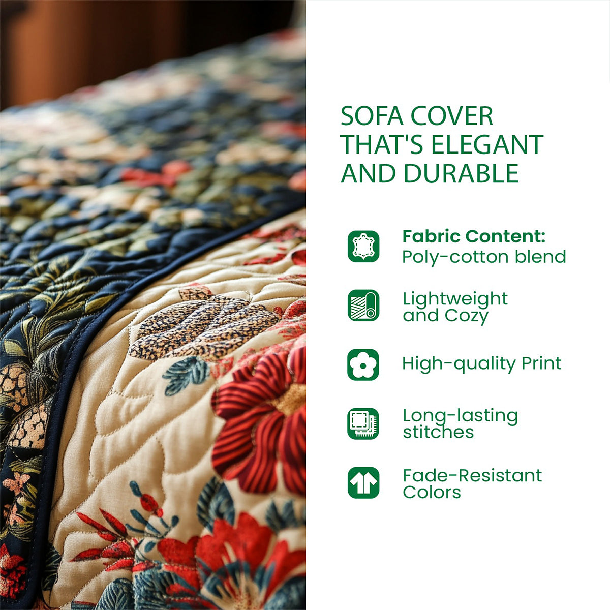 Hippie Souls - Personalisierte Hippie Steppdecke für Sofa/Couch