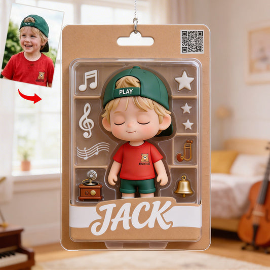 Music Gifts For Your Loved Ones - Personalized Kid Window Hanging Suncatcher Ornament