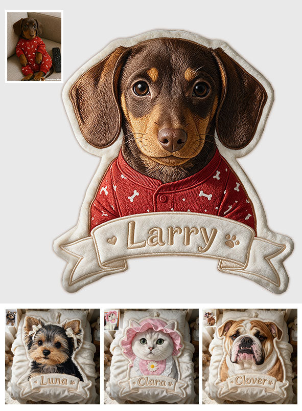 Love My Pet - Personalized Pet Shaped Fleece Blanket