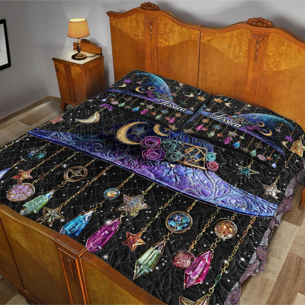 Wunderschöner Hut - Personalisiertes Hexen-Bettwäscheset