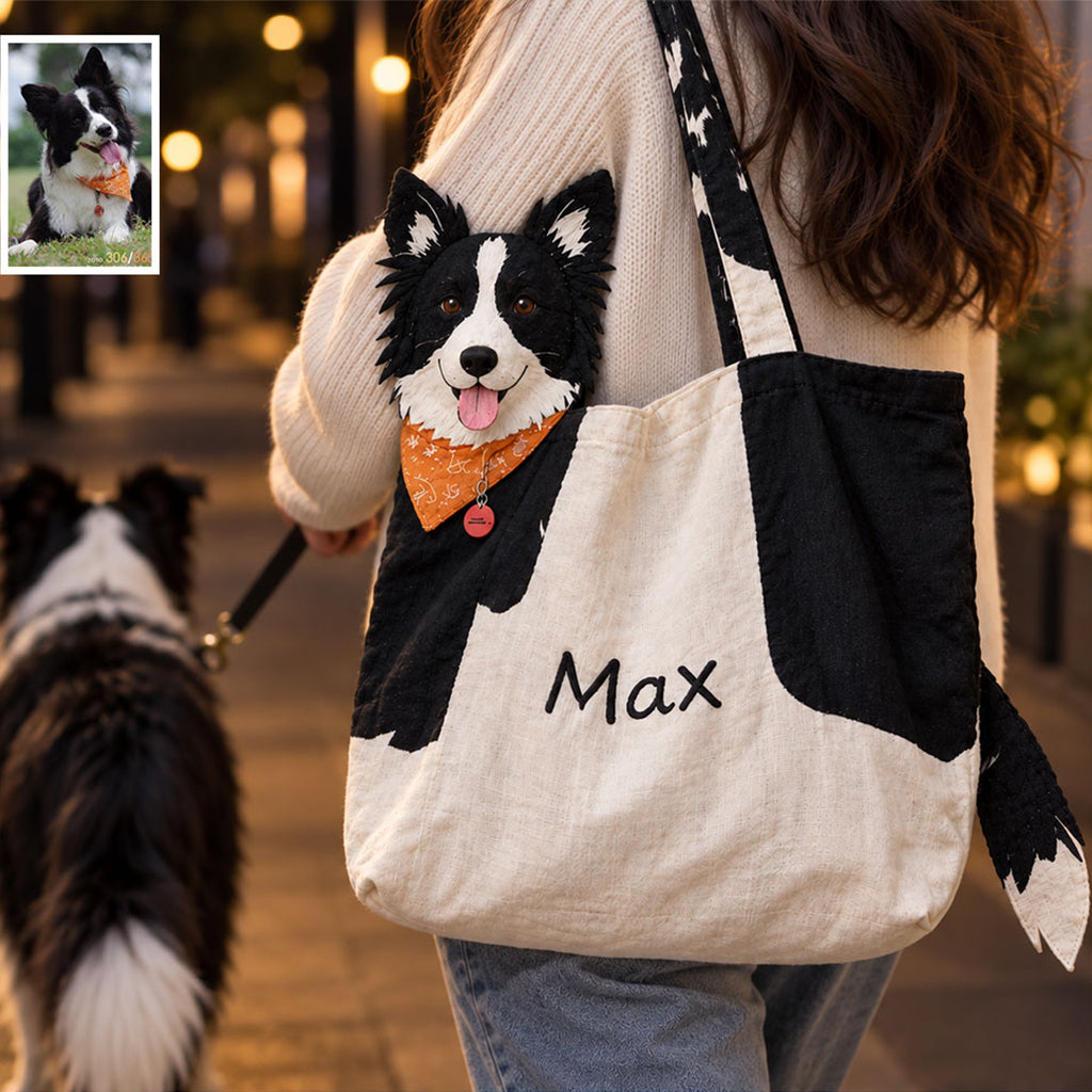 Carry Me - Personalized Dog Custom Shape Tote Bag