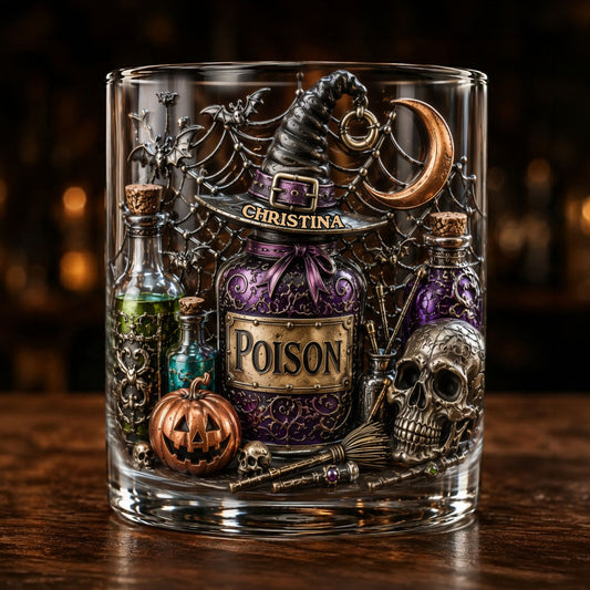 Poison - Personalisierbares Hexen-Whiskeyglas