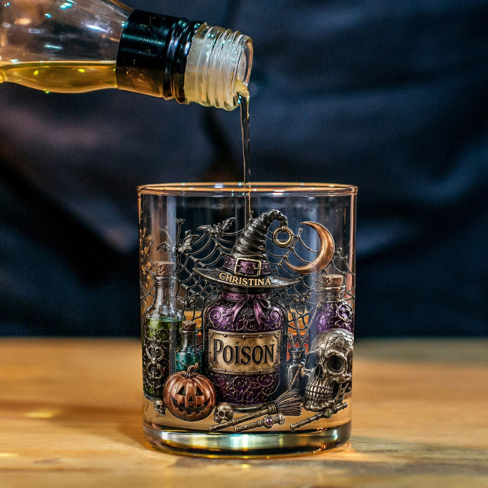 Poison - Personalized Witch Whiskey Glass