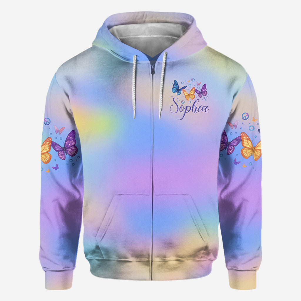 Glaube, Hoffnung, Liebe – Personalisiertes Schmetterlings-Shirt