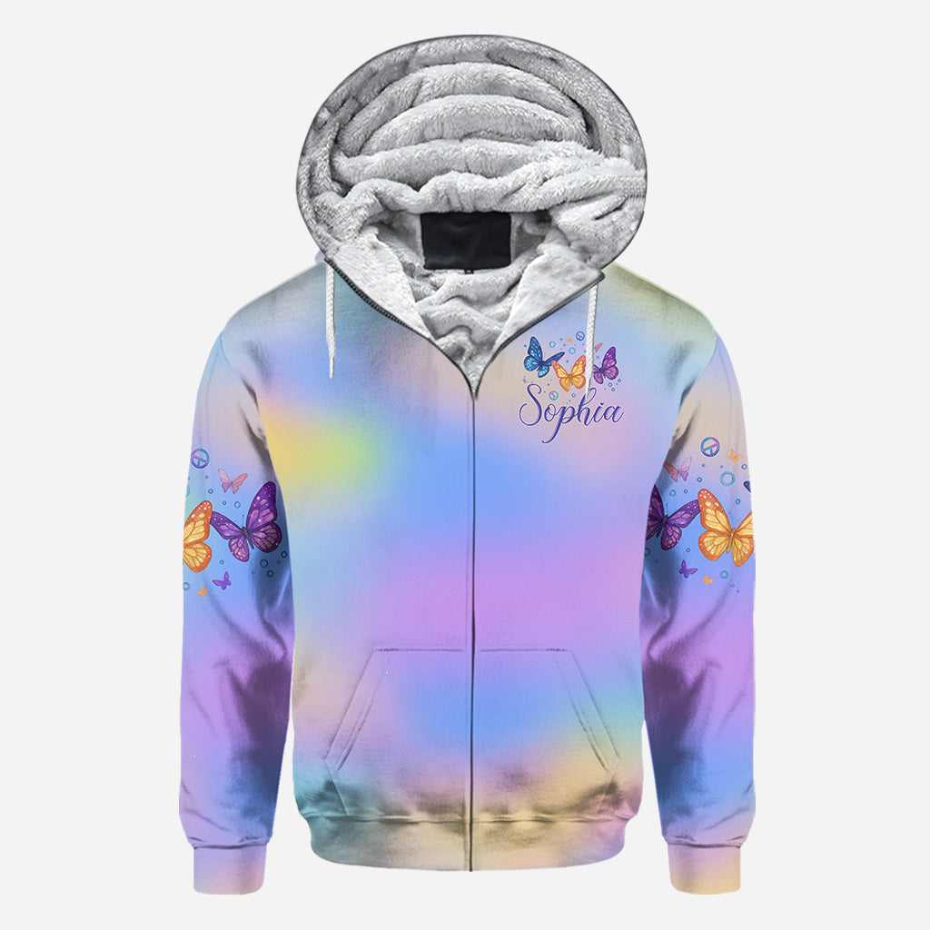 Glaube, Hoffnung, Liebe – Personalisiertes Schmetterlings-Shirt