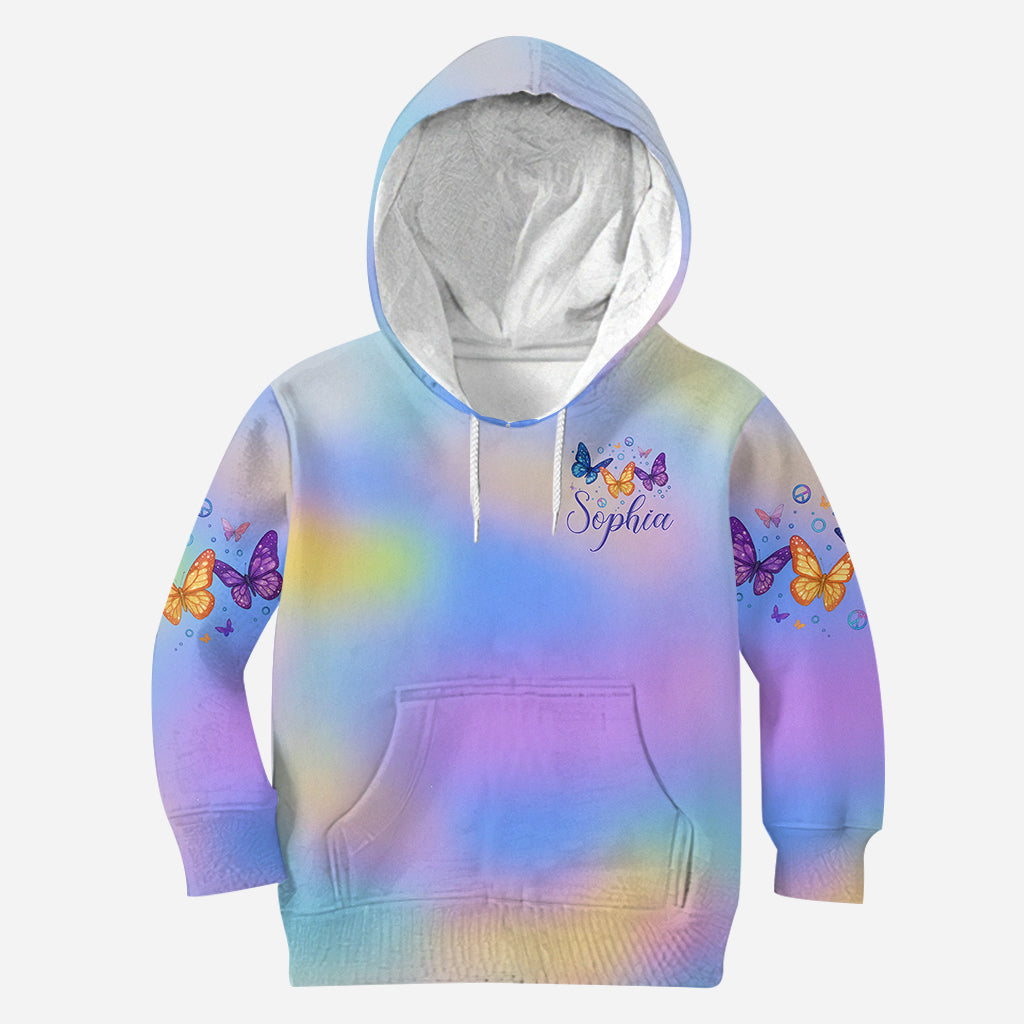 Glaube, Hoffnung, Liebe – Personalisiertes Schmetterlings-Shirt