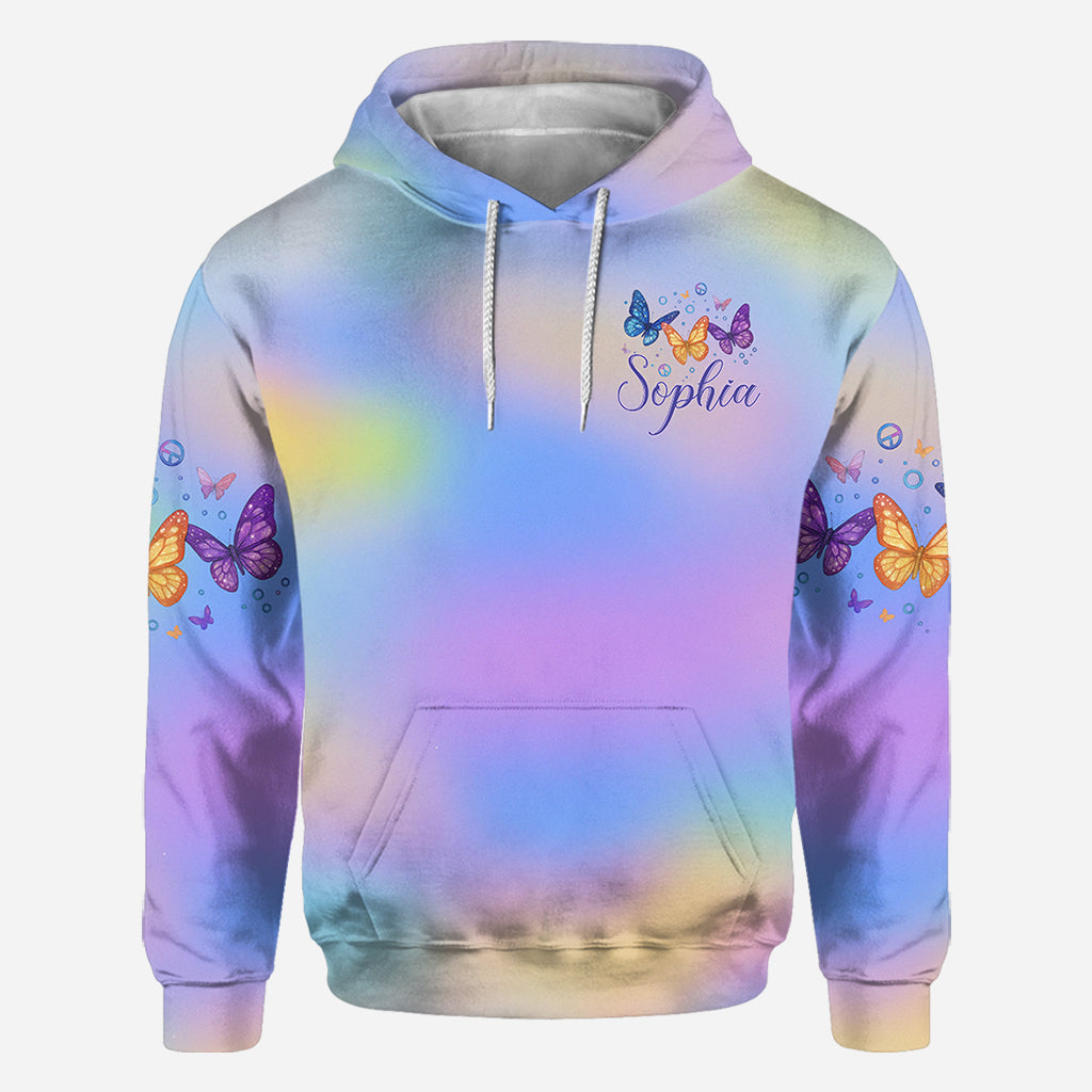 Glaube, Hoffnung, Liebe – Personalisiertes Schmetterlings-Shirt