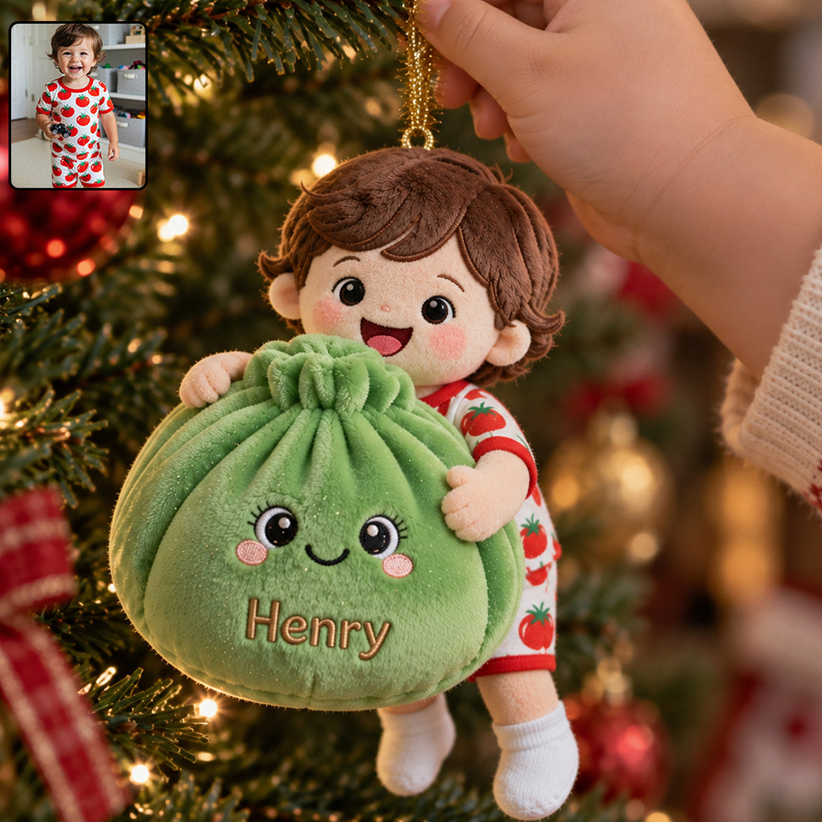 Mini Me Dumpling - Personalized Kid Plush Ornament