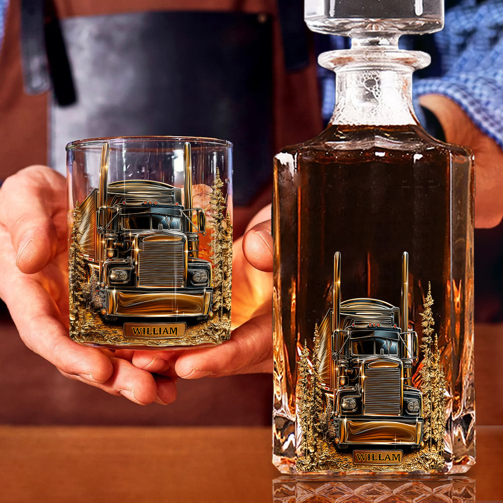 Bester LKW-Fahrer – Personalisiertes Whiskyglas für LKW-Fahrer