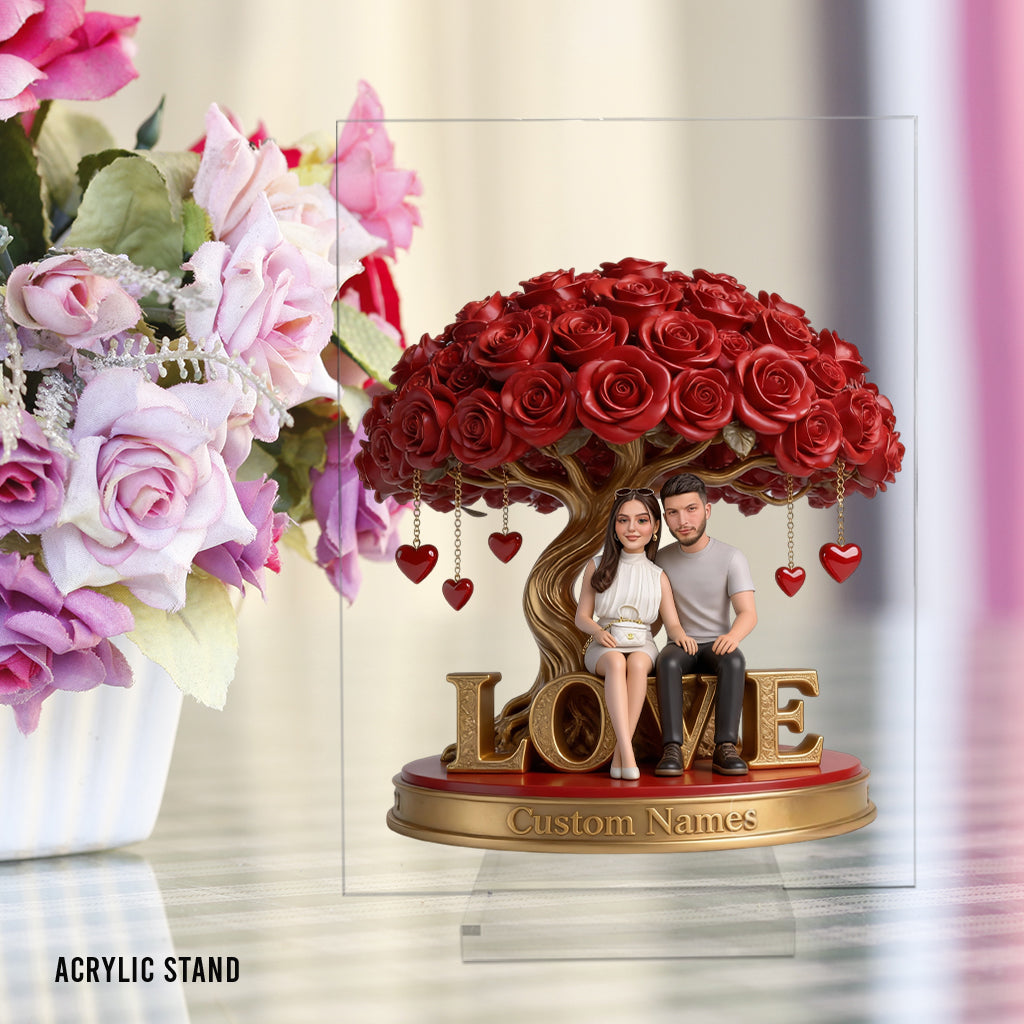 You And Me - Personalized Couple Custom Shaped Acrylic Plaque