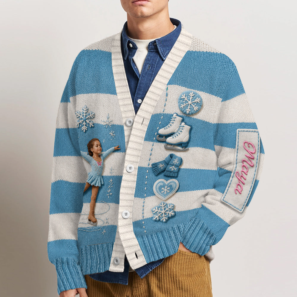 Meine Seele ist auf dem Eis - Personalisierter Eiskunstlauf Cardigan