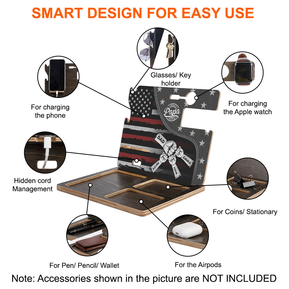 Faustgruß Papa Opa - Personalisierte Dockingstation für Väter