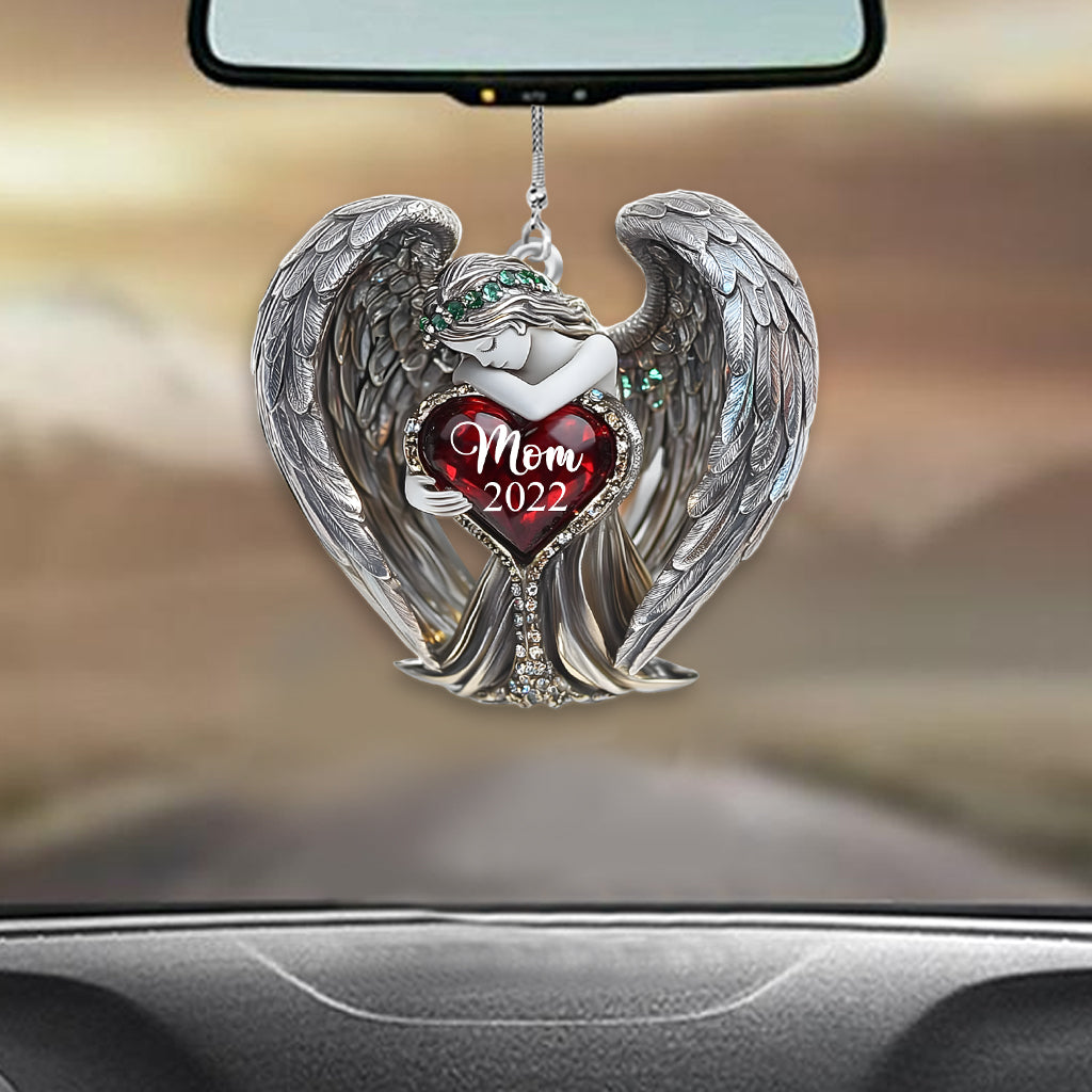 Angel Wings - Personalized Memorial Transparent Car Ornament