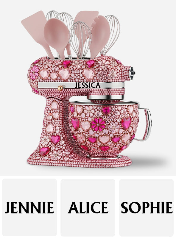 Liebe zum Backen – Personalisierter Backutensilienhalter aus Holz