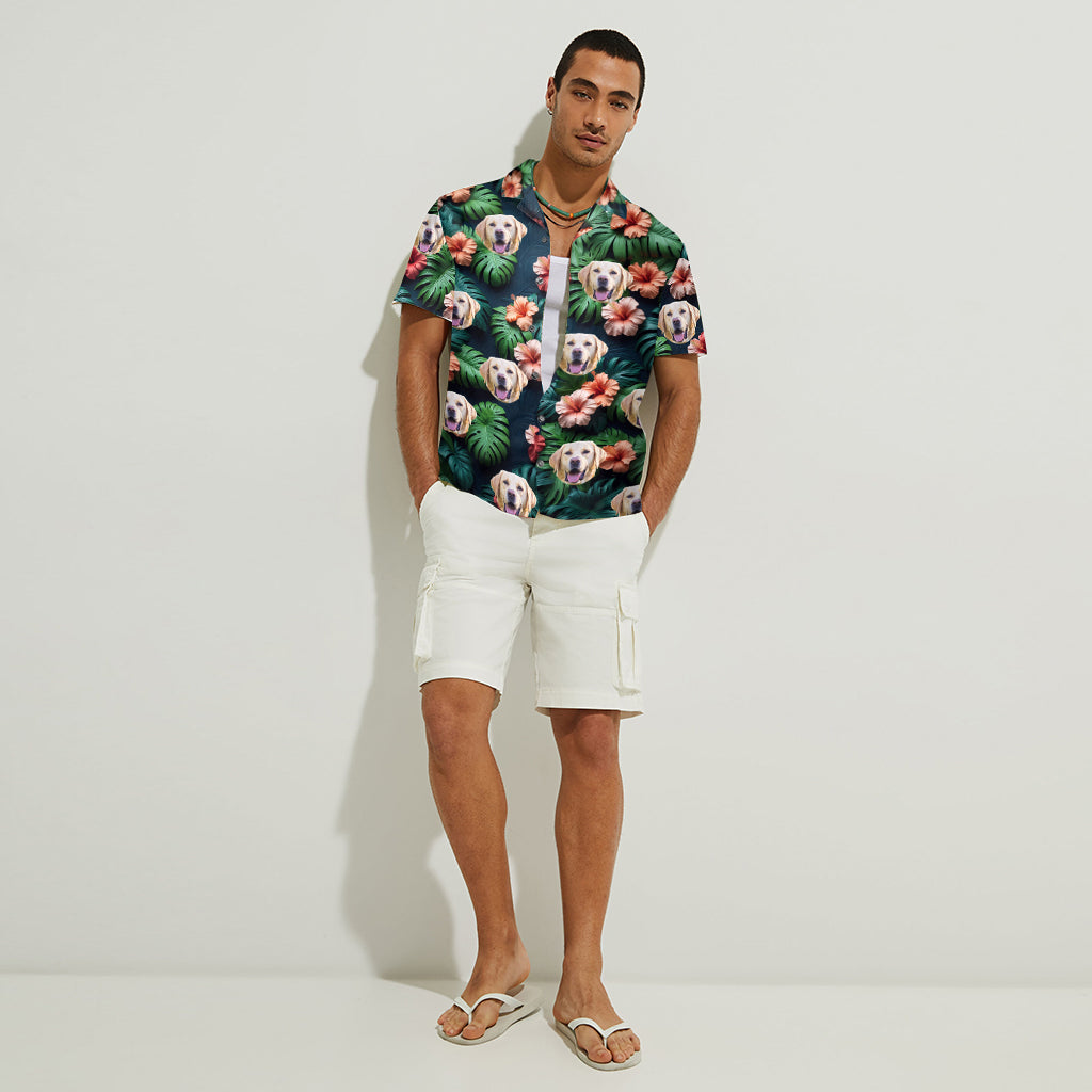 Sommerzeit - Personalisiertes Hawaiihemd für Hunde