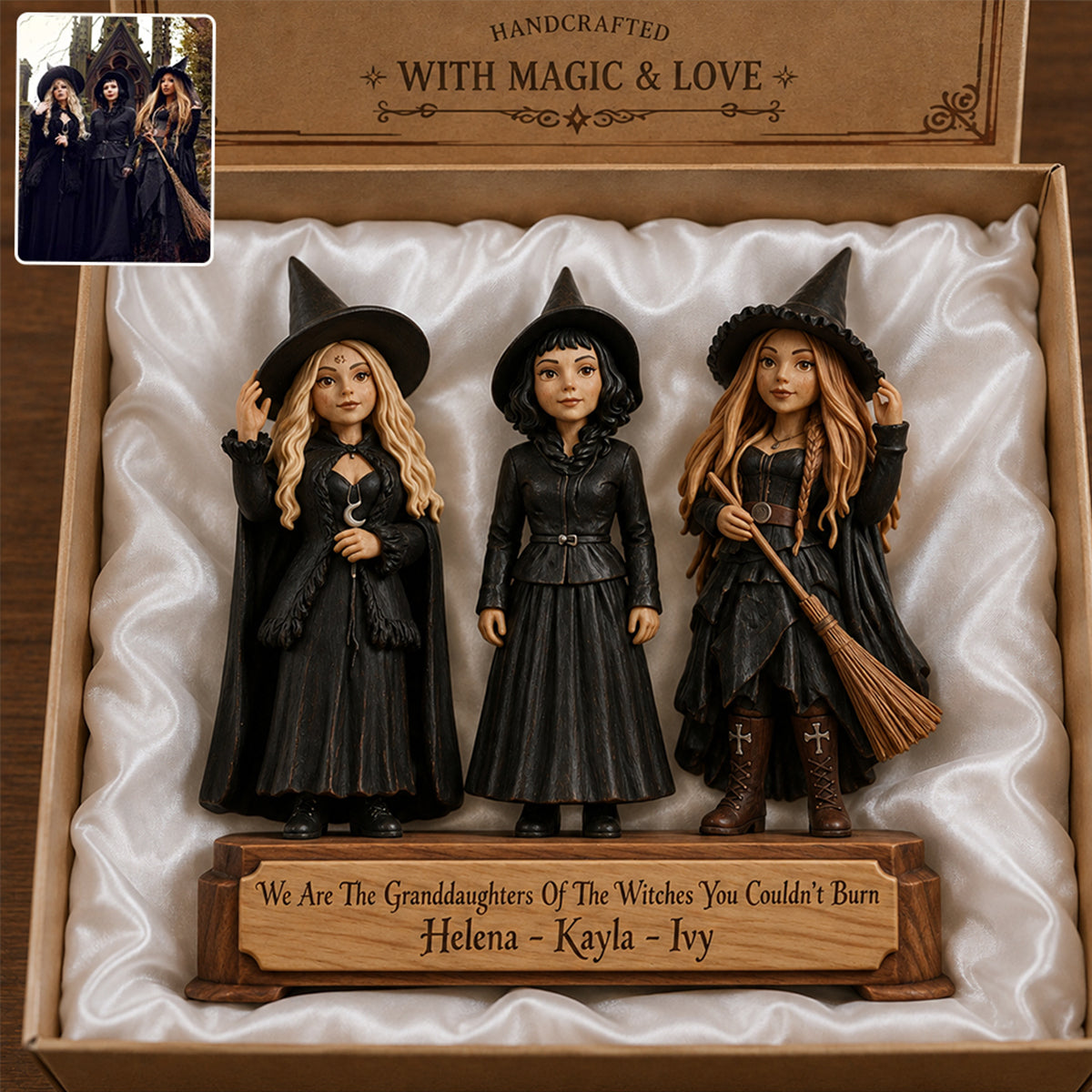 Best Witches Forever - Personalized Witch Custom Shaped Wood Plaque