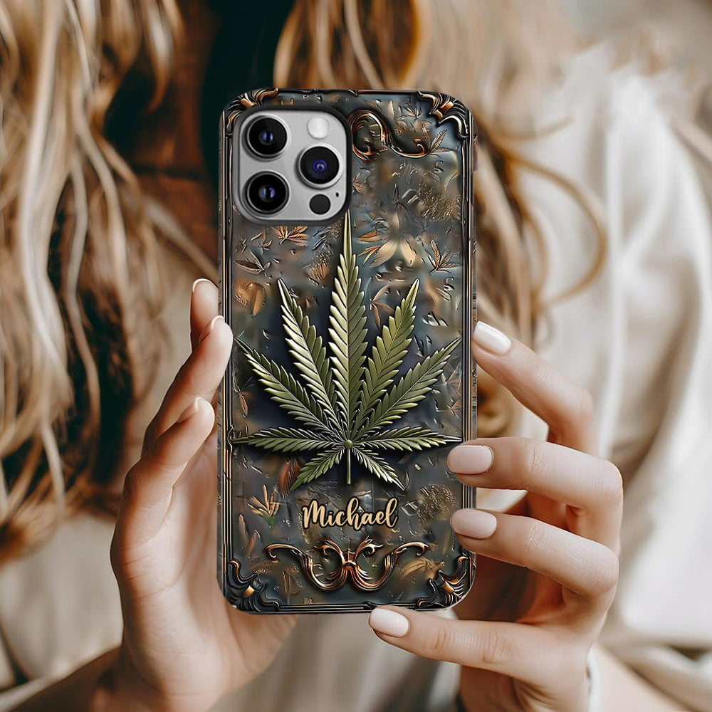 High Life - Personalized Weed Full Print Phone Case