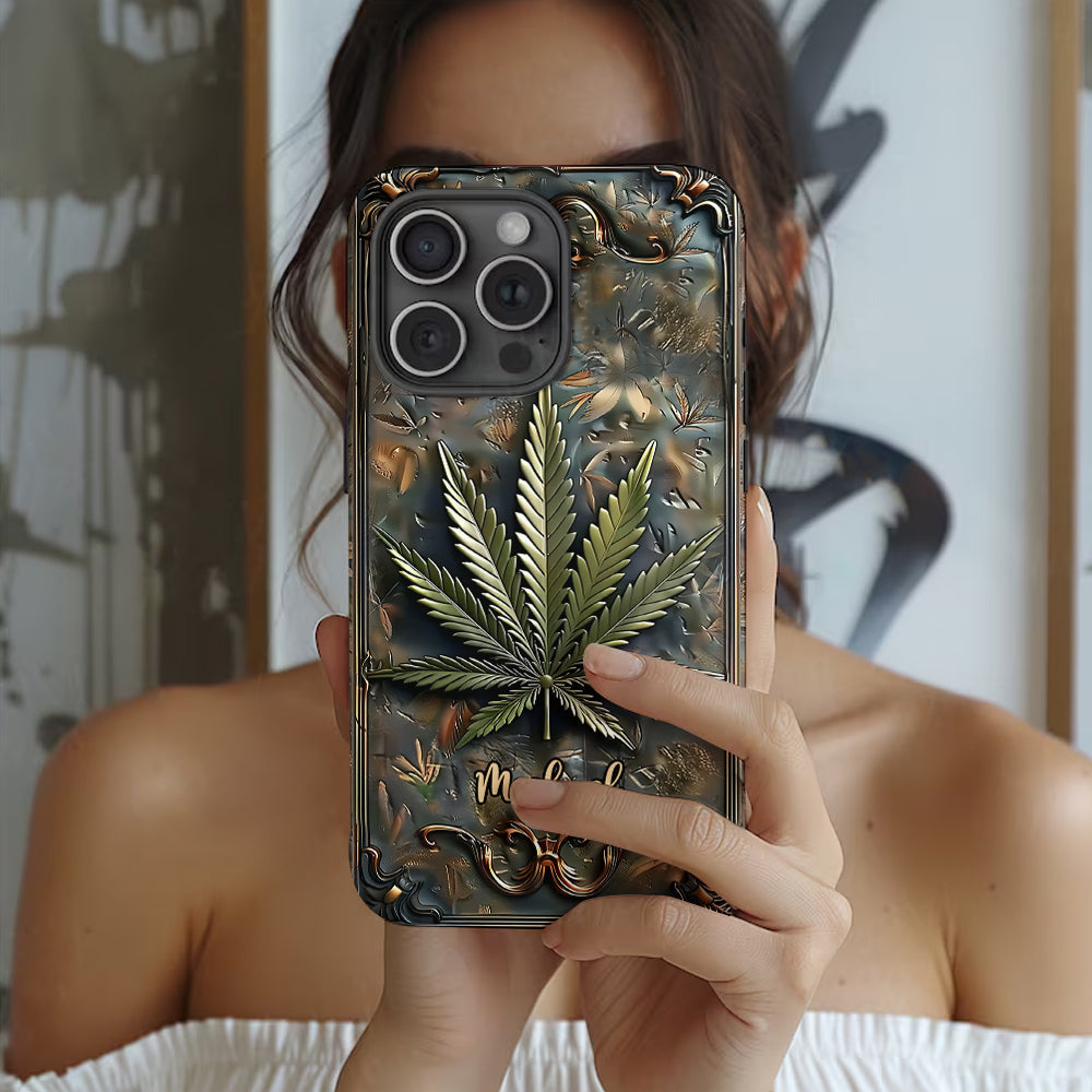 High Life - Personalized Weed Full Print Phone Case