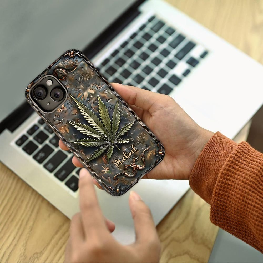 High Life - Personalized Weed Full Print Phone Case