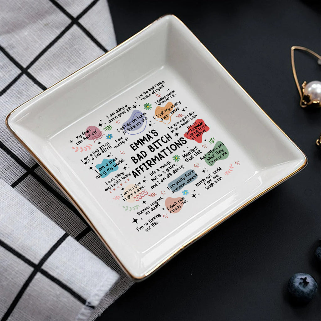 Swear Affirmations - Personalized Family Jewelry Dish