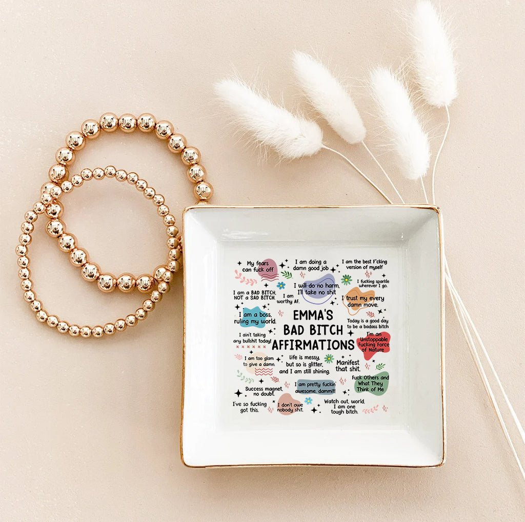 Swear Affirmations - Personalized Family Jewelry Dish