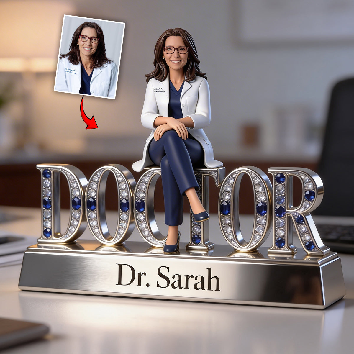 Custom Any Title Gift For Nurse - Personalized Nurse Custom Shaped Acrylic Plaque