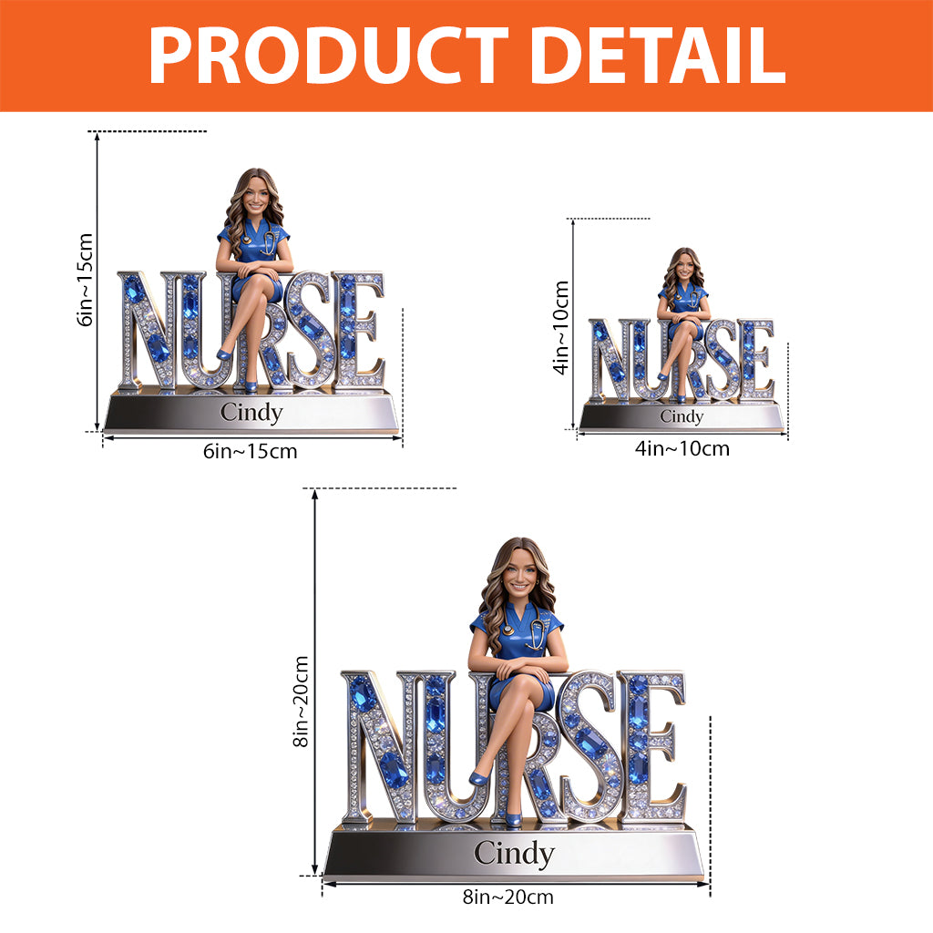 Custom Any Title Gift For Nurse - Personalized Nurse Custom Shaped Acrylic Plaque