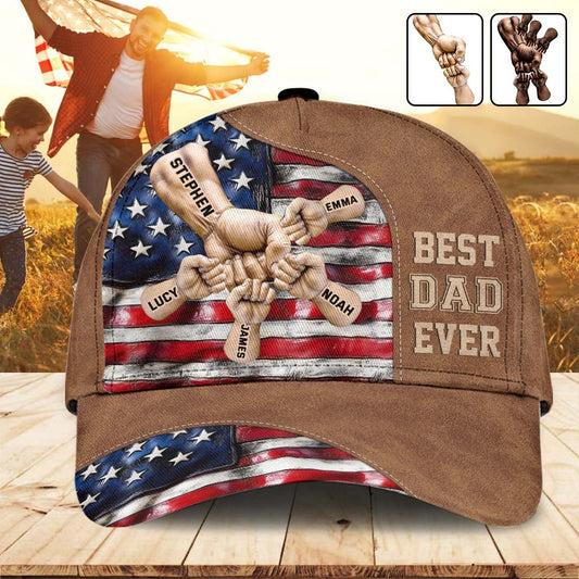 Bester Papa aller Zeiten – Personalisierte klassische Vaterkappe
