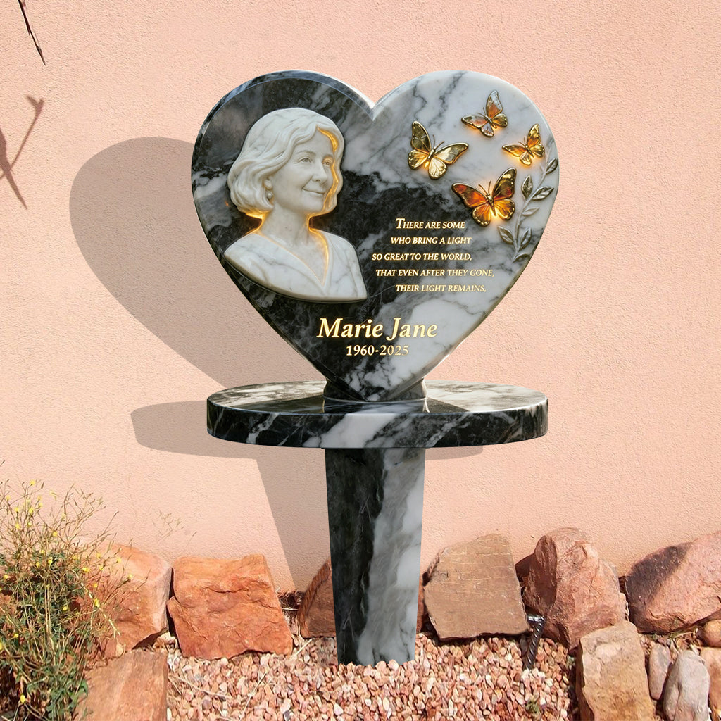 Wie man ohne dich lebt – Personalisierte Gedenk-Gartentafel aus Acryl / Acryl-Gedenktafel