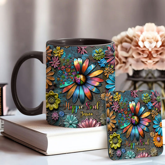 Hippie Soul – Personalisierte Tasse mit Hippie-Akzent