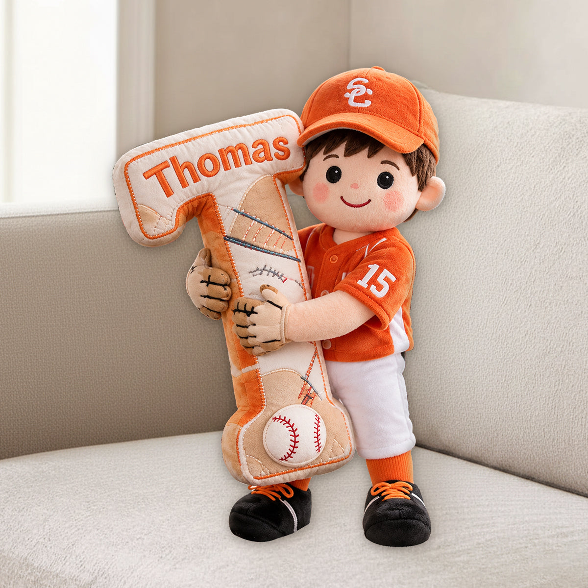 Custom Any Sport, Baseball, Football, Volleyball... - Personalized Baseball Premium Faux Fur Pillow