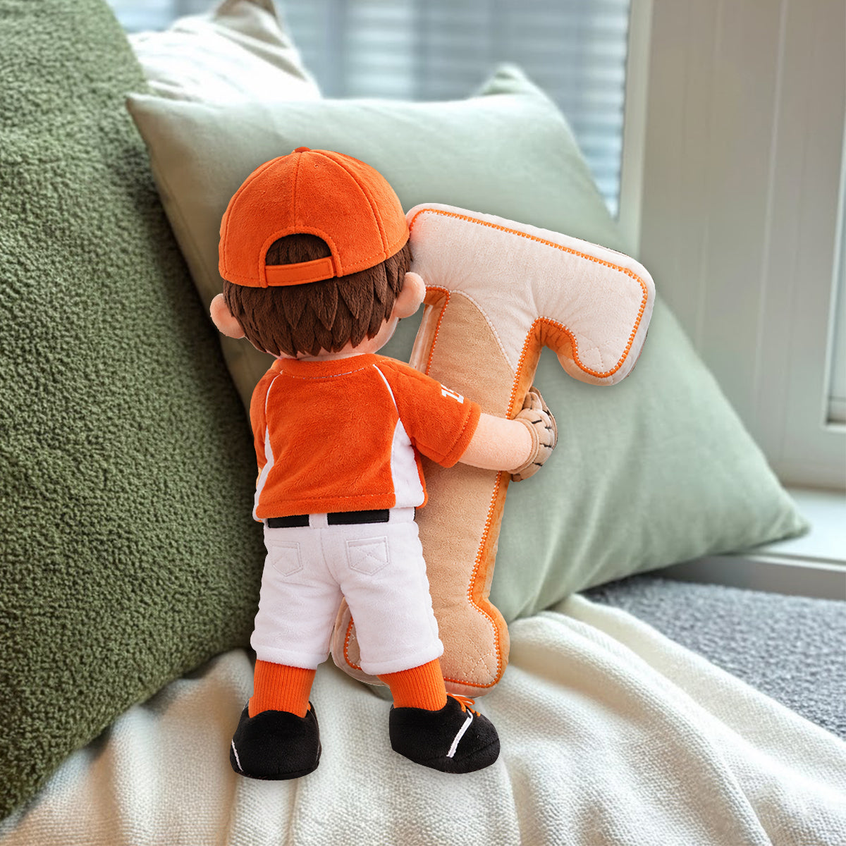 Custom Any Sport, Baseball, Football, Volleyball... - Personalized Baseball Premium Faux Fur Pillow