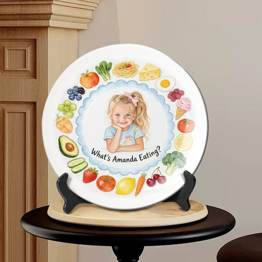 Happy Meal - Personalisierter Keramikteller für Kinder