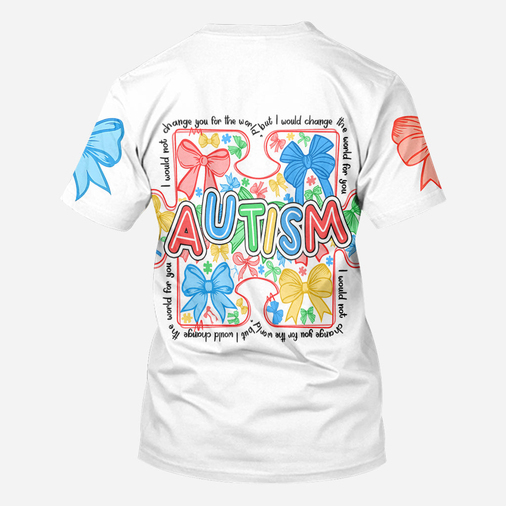 Ich würde die Welt für dich verändern – T-Shirt zur Sensibilisierung für Autismus