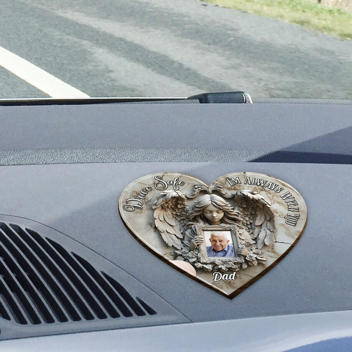 Engelsflügel – Personalisierter, schmuckförmiger Auto-Sonnenblendenclip