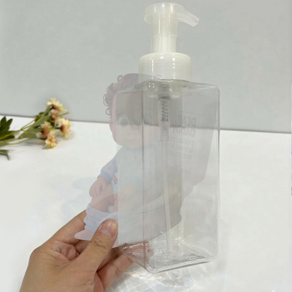 Niedliches und lustiges Geschenk für Eltern, lustiges Geschenk zum Vatertag - Personalisierter Pumpenspender
