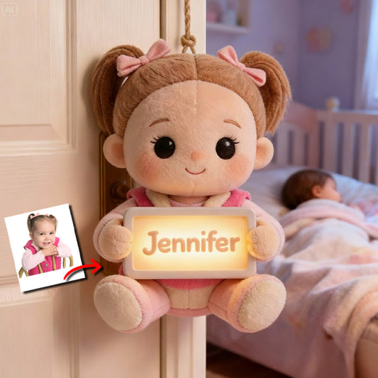 Zimmername - Personalisiertes LED-Licht-Acrylschild für Kinder