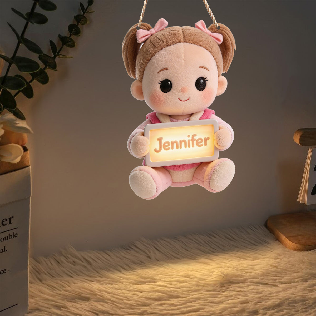 Zimmername - Personalisiertes LED-Licht-Acrylschild für Kinder