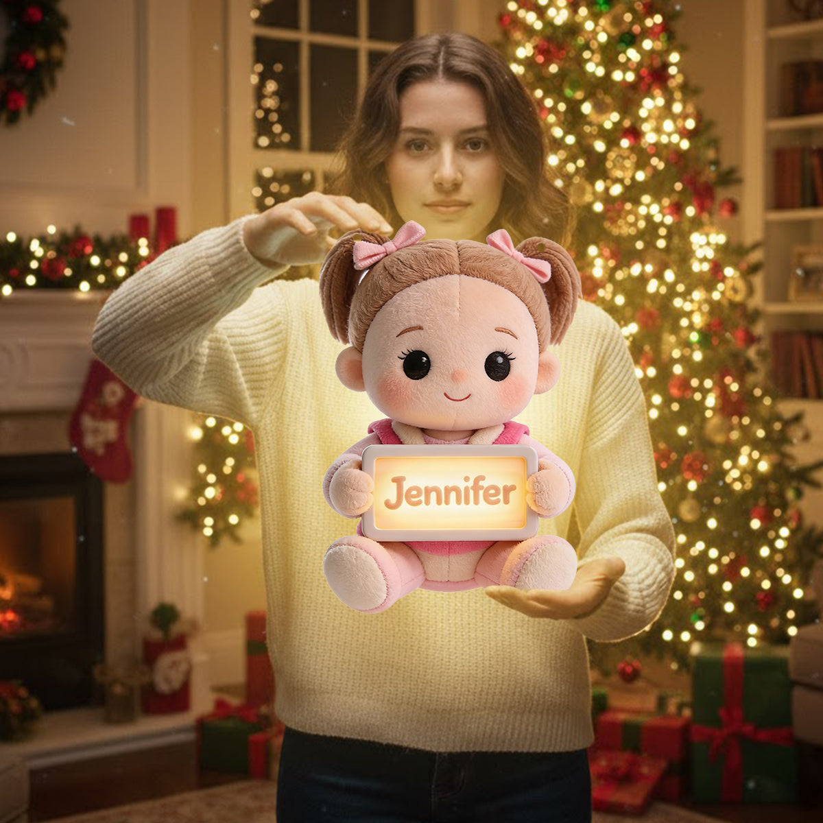 Zimmername - Personalisiertes LED-Licht-Acrylschild für Kinder