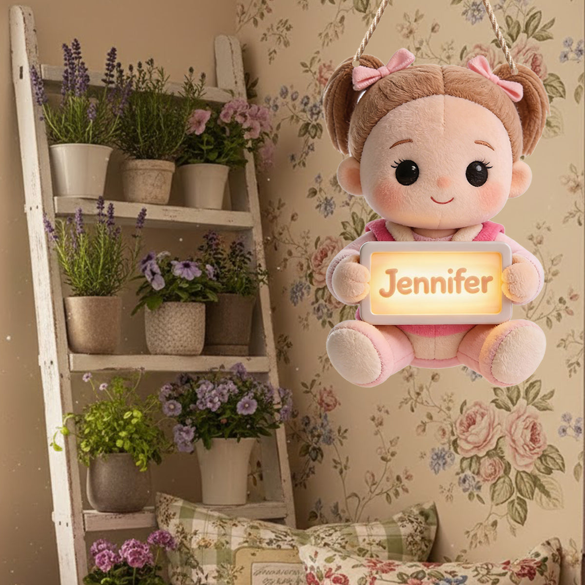 Zimmername - Personalisiertes LED-Licht-Acrylschild für Kinder