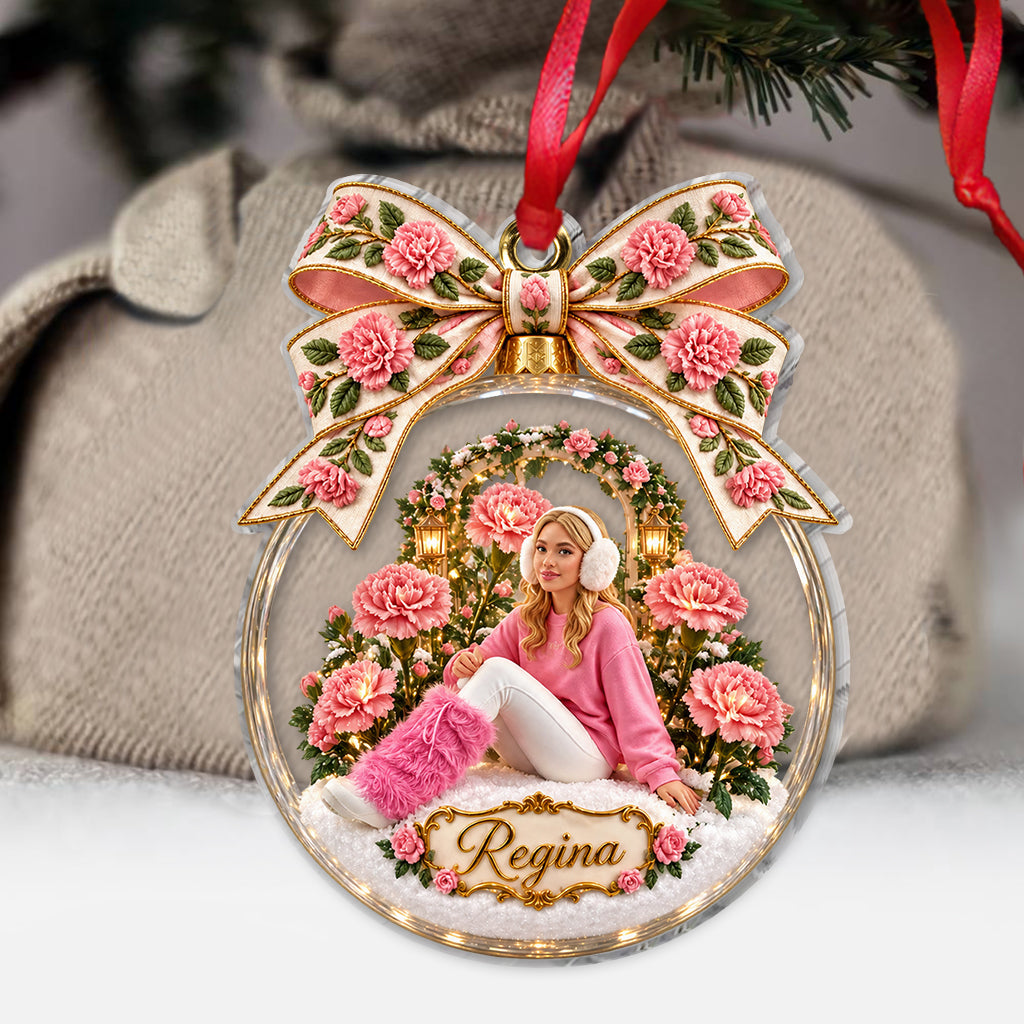 Geburtstagsblumen Frohe Weihnachten Geschenk - Personalisierte Selbstliebe Ornament