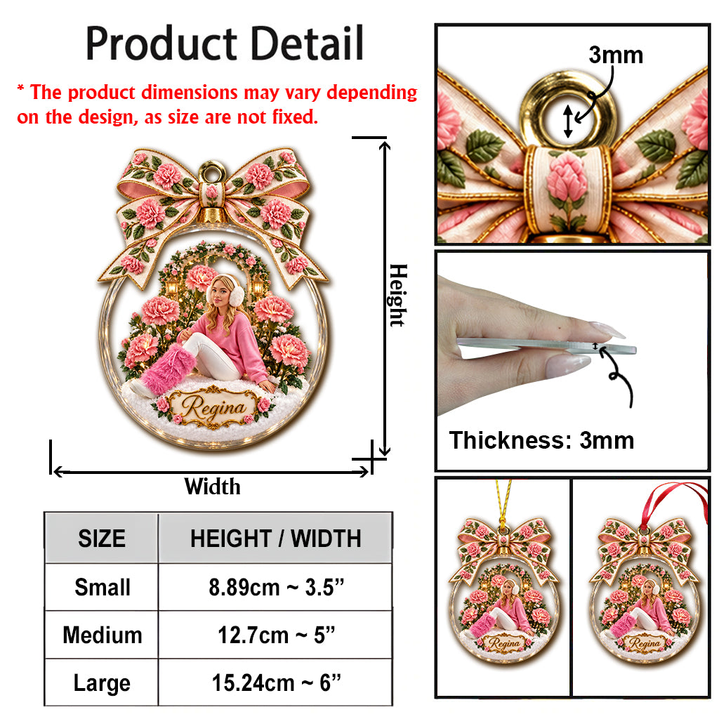 Geburtstagsblumen Frohe Weihnachten Geschenk - Personalisierte Selbstliebe Ornament