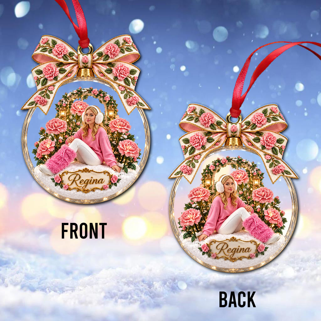 Geburtstagsblumen Frohe Weihnachten Geschenk - Personalisierte Selbstliebe Ornament