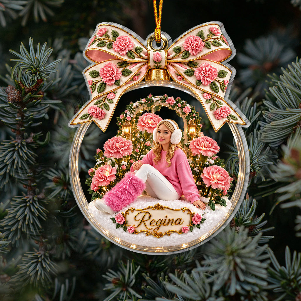 Geburtstagsblumen Frohe Weihnachten Geschenk - Personalisierte Selbstliebe Ornament
