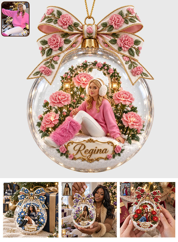 Geburtstagsblumen Frohe Weihnachten Geschenk - Personalisierte Selbstliebe Ornament