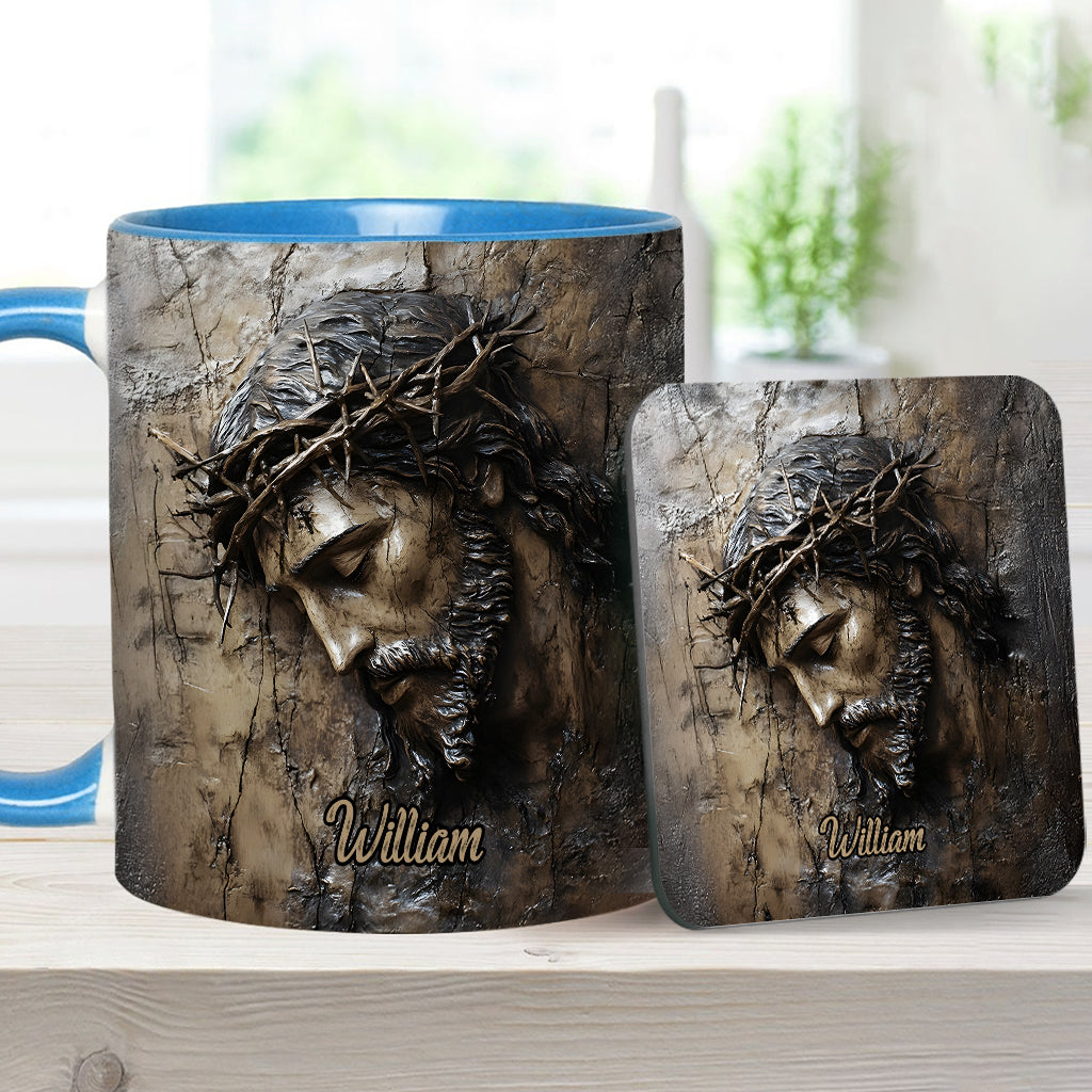 Glaube, Hoffnung, Liebe – Personalisierte Tasse mit christlichem Aufdruck