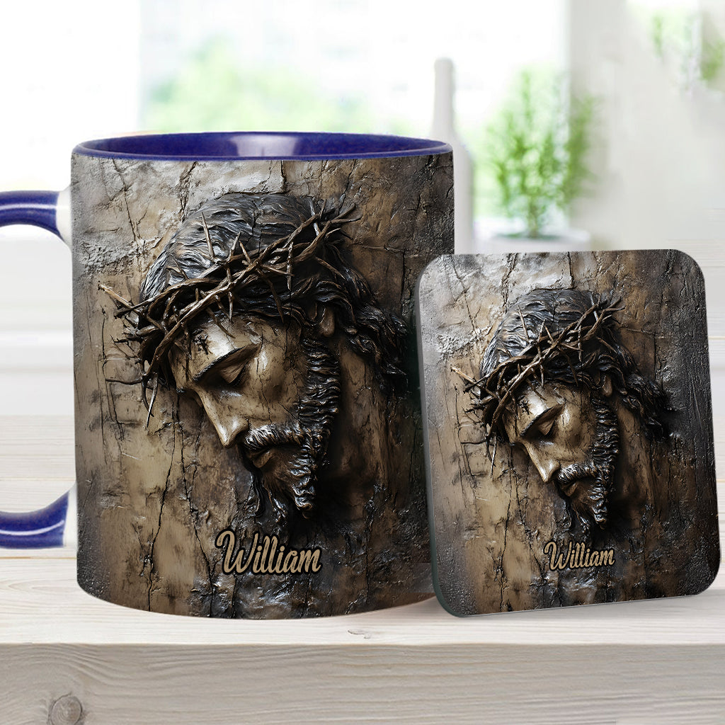 Glaube, Hoffnung, Liebe – Personalisierte Tasse mit christlichem Aufdruck