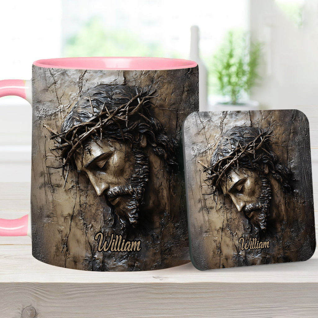 Glaube, Hoffnung, Liebe – Personalisierte Tasse mit christlichem Aufdruck
