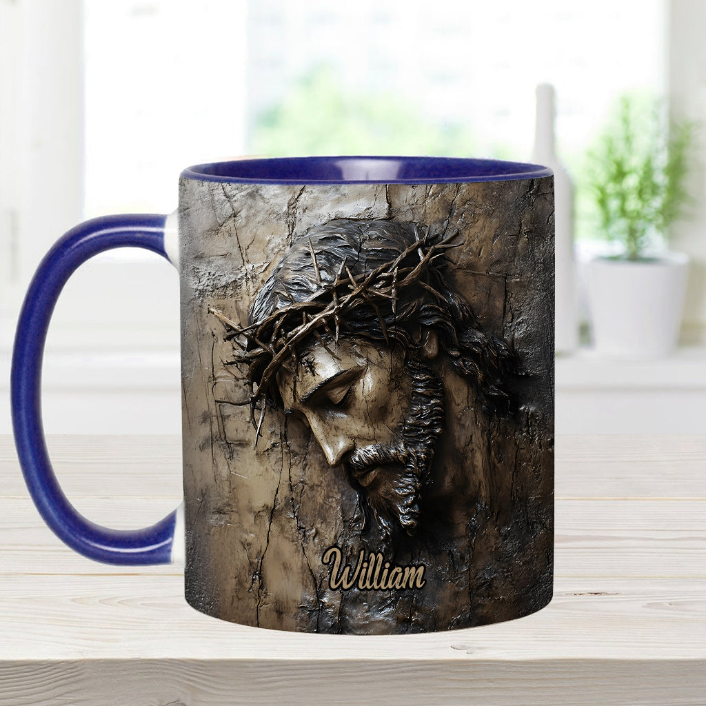 Glaube, Hoffnung, Liebe – Personalisierte Tasse mit christlichem Aufdruck