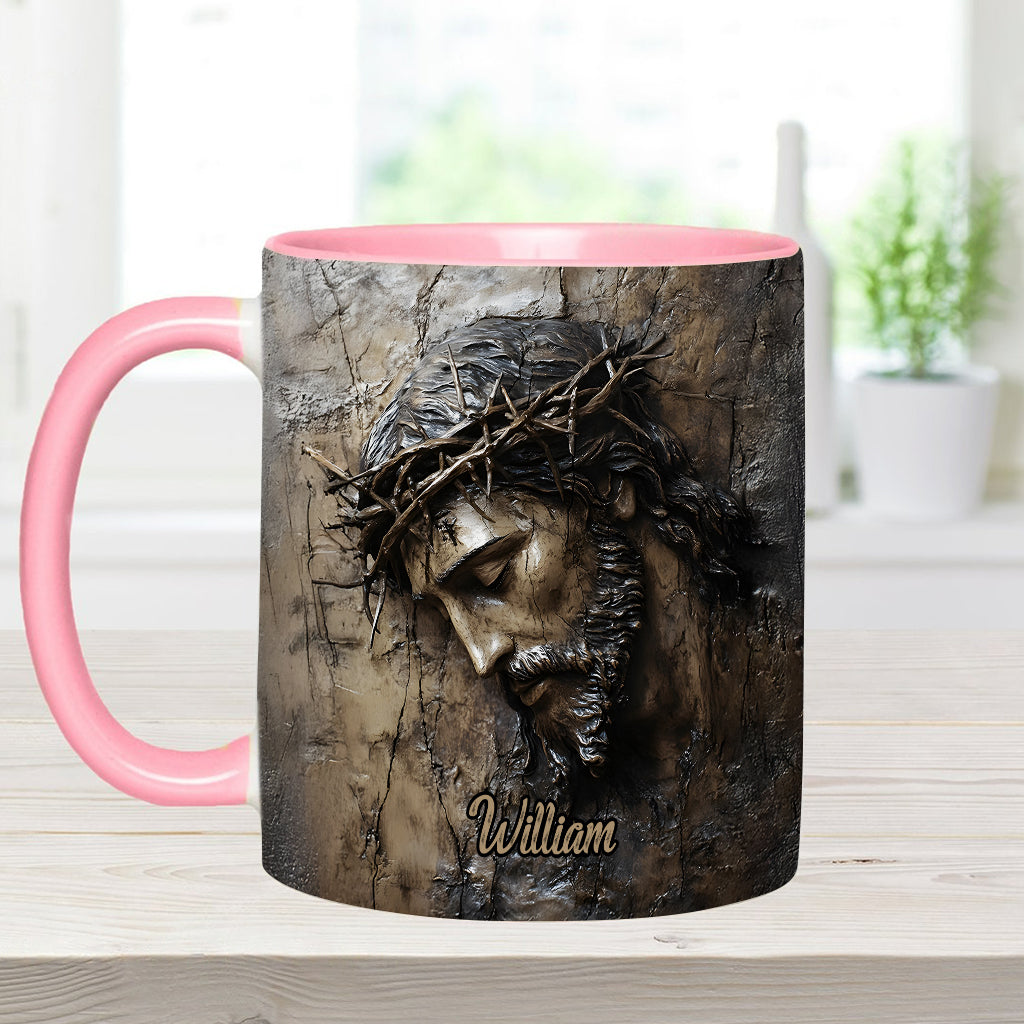 Glaube, Hoffnung, Liebe – Personalisierte Tasse mit christlichem Aufdruck